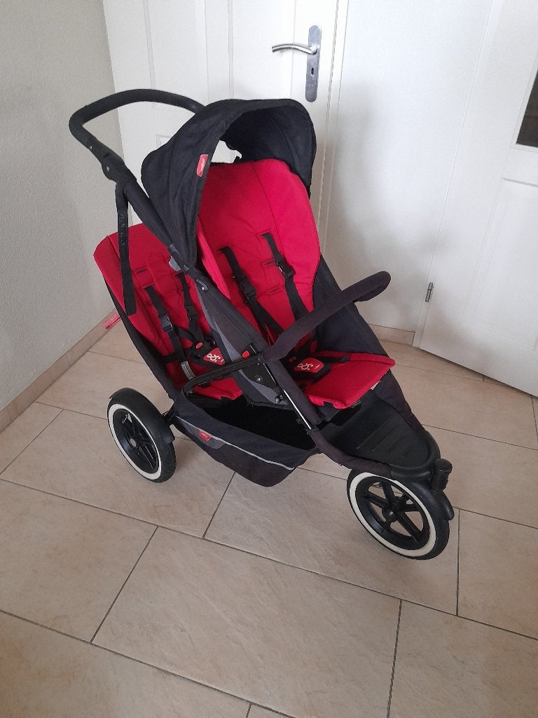 Phil & teds duo wandel (in goede nette staat ), Duowagen, Zo goed als nieuw, Ophalen, Kinderwagen