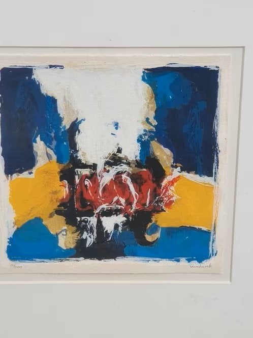 Litho Hans van Horck mooi ingelijst, Antiek en Kunst, Kunst | Litho's en Zeefdrukken, Ophalen