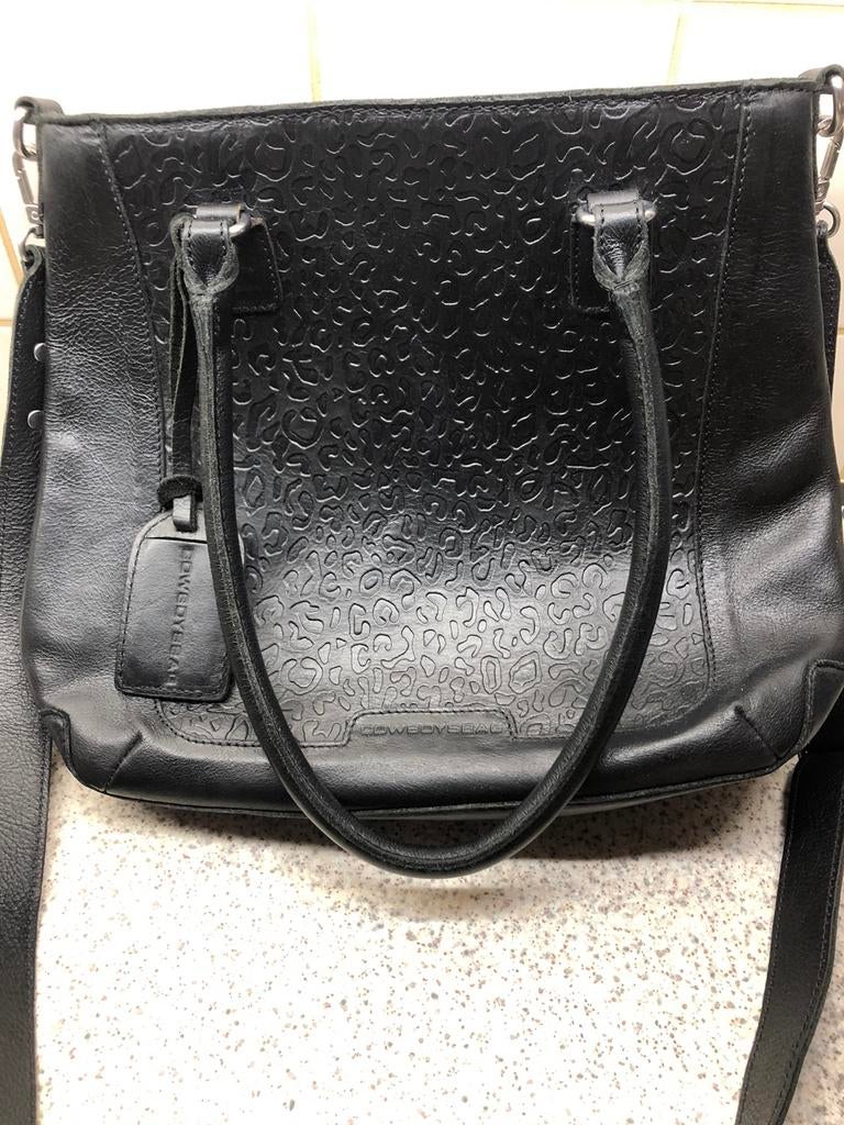 Cowboysbag shopper zwart zgan, Sieraden, Tassen en Uiterlijk, Tassen | Damestassen, Ophalen of Verzenden, Zo goed als nieuw, Zwart