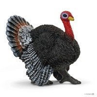 Schleich 13900 kalkoen, dierfiguur, Verzamelen, Ophalen of Verzenden, Gebruikt, Boerderijdier, Beeldje of Figuurtje