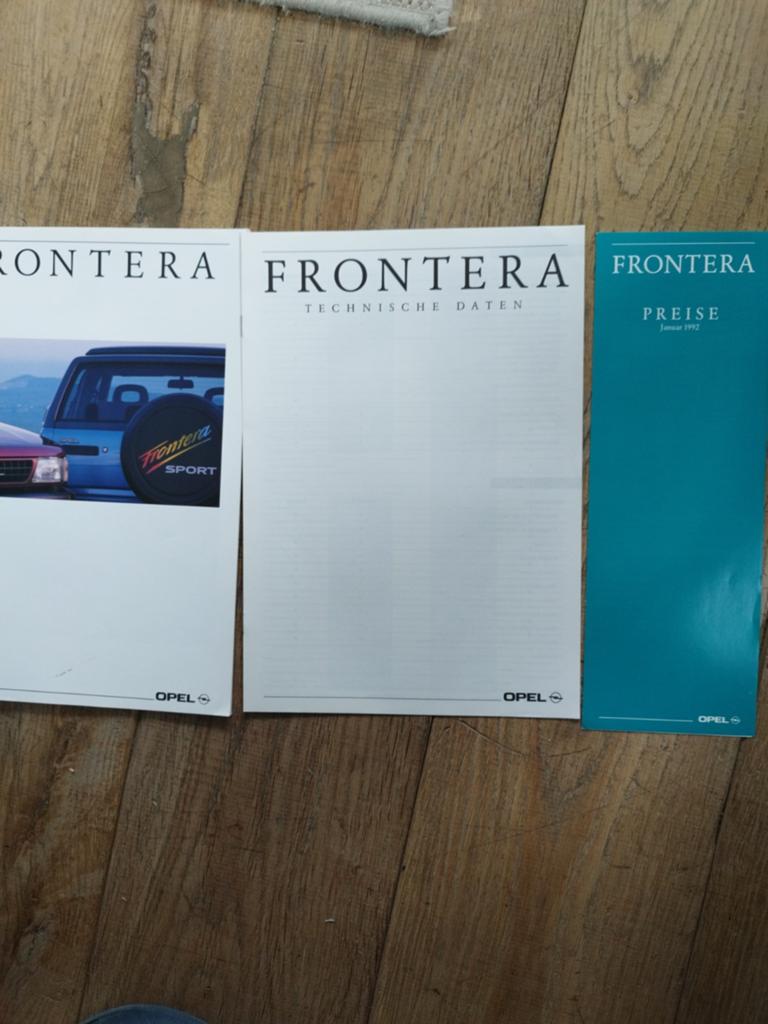 Opel Frontera brochure, prijslijst en technische gegevens 19, Opel, Zo goed als nieuw, Opel, Ophalen of Verzenden