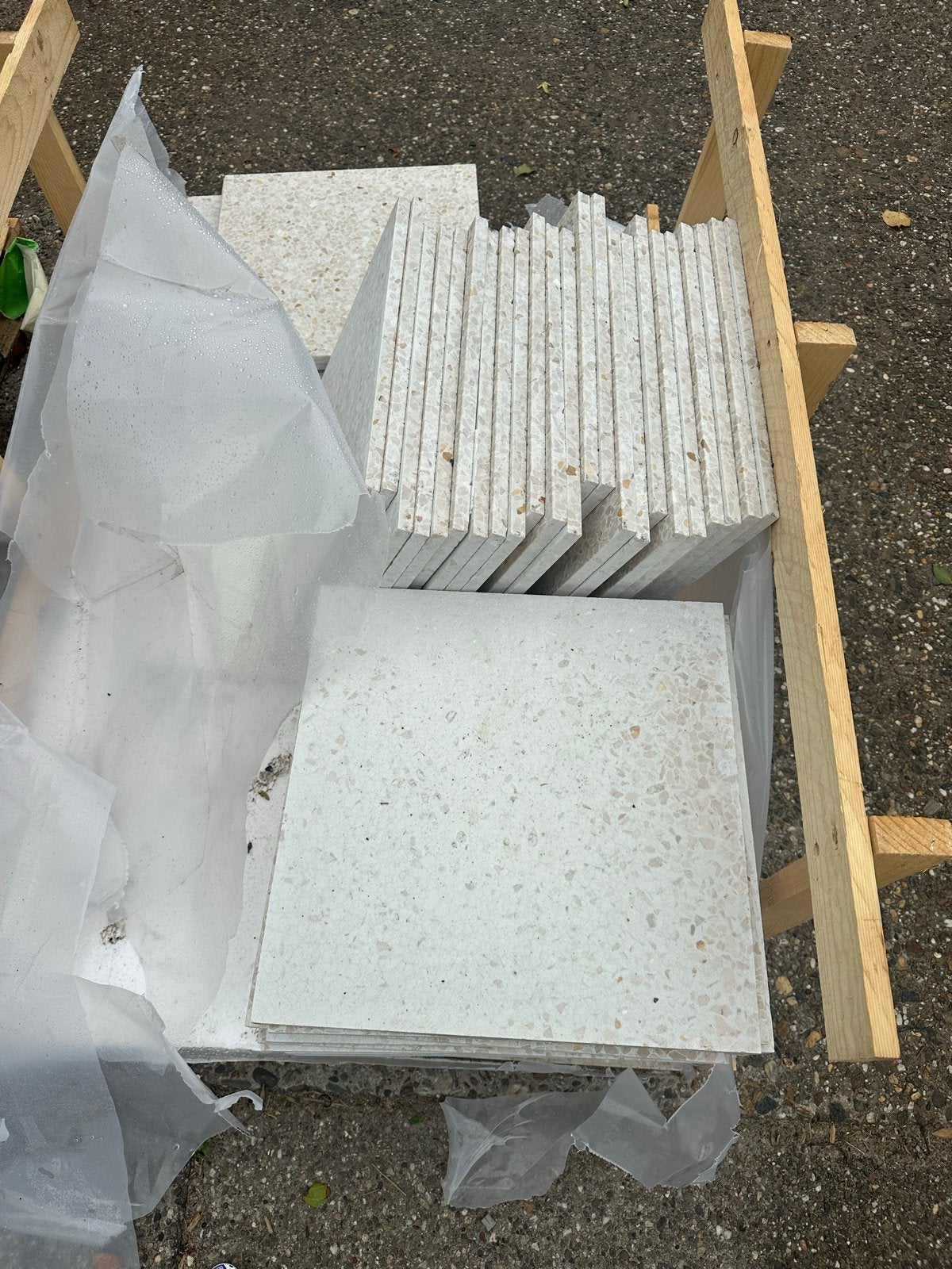 Terrazzo vloertegels - Nieuwstaat, Doe-het-zelf en Verbouw, Tegels, Ophalen, Overige materialen, Nieuw, 20 tot 40 cm