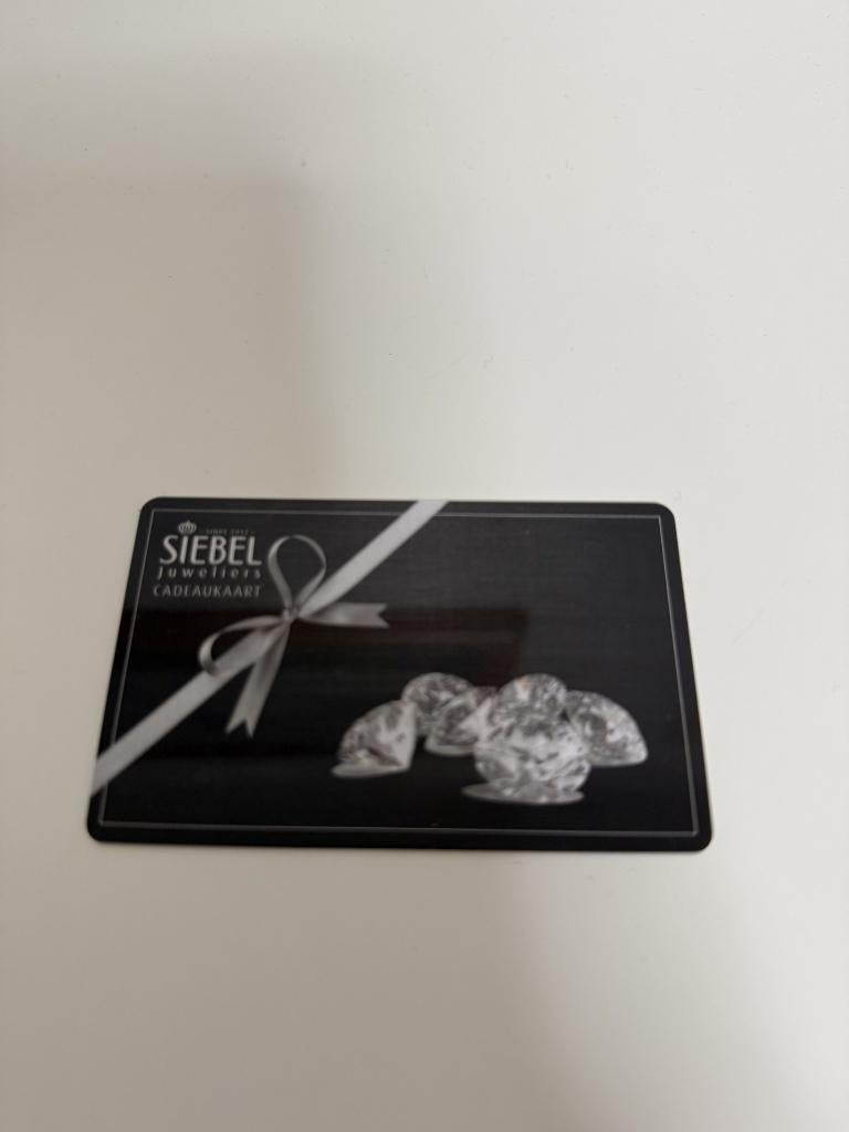 Siebel Cadeaubon t.w.v. 250 Euro (Mag weg voor 220 Euro), Tickets en Kaartjes, Kortingen en Cadeaubonnen, Eén persoon, Cadeaubon