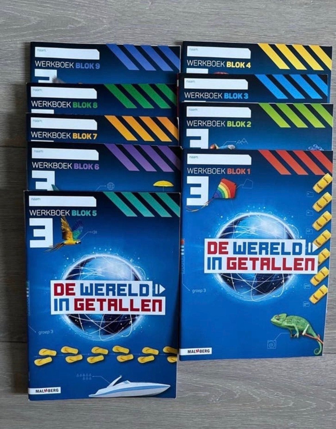 Wereld in getallen rekenen werkboeken set groep 3 nieuw!, Ophalen of Verzenden, Nieuw, Overige niveaus, Overige vakken