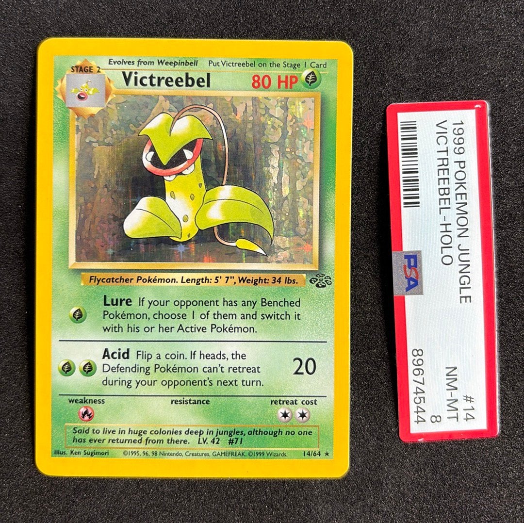 Victreebell Jungle Unlimited Holo Pokemon, Ophalen of Verzenden, Zo goed als nieuw, Losse kaart, Foil
