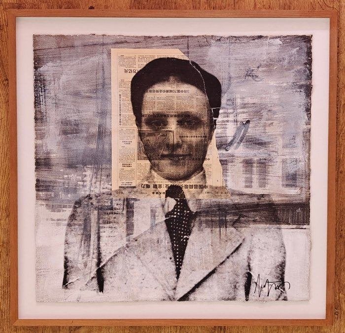 Robbert Fortgens – Monotype II – 70  70 cm, Gesigneerd, Ophalen, Overige onderwerpen, Zeefdruk