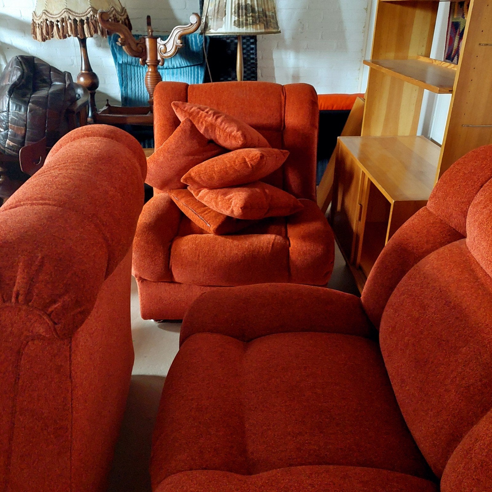 Lucky Vintage space age vintage modulaire stoelen / bank, Ophalen, ., ., Stof