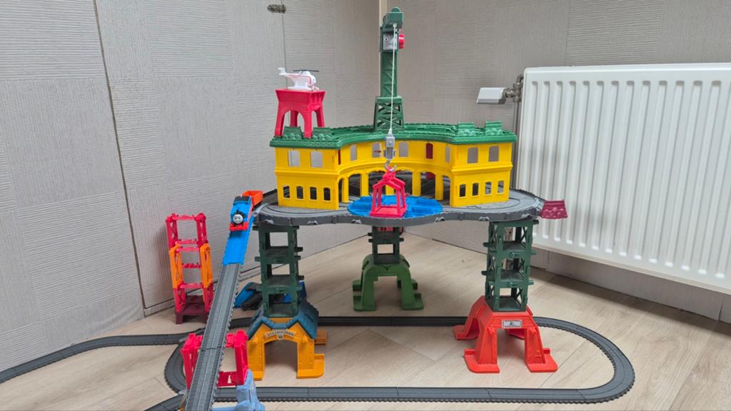 Thomas de Trein Grote Set met Station en Sporen, Ophalen, Gebruikt