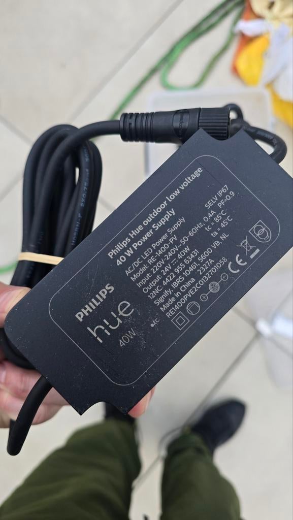 Philips Hue Outdoor Low Voltage 40W Opladers, Ophalen of Verzenden, Nieuw