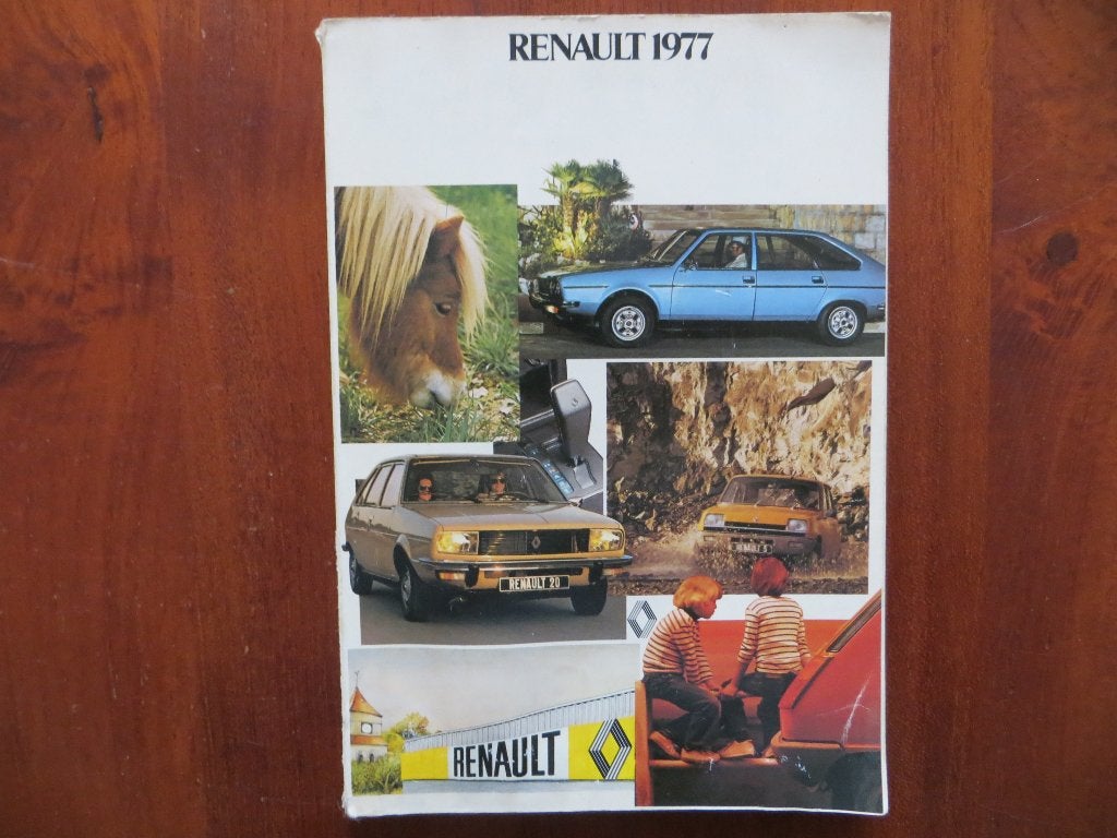 Renault 1977 modellenoverzicht, Boeken, Auto's | Folders en Tijdschriften, Ophalen of Verzenden, Gelezen, Renault
