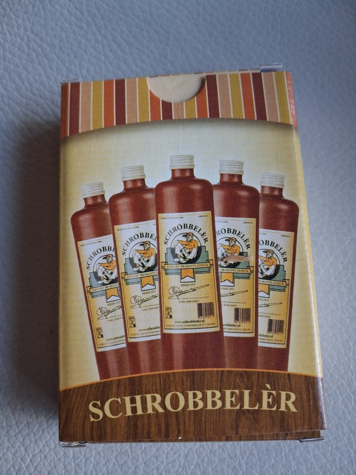 Schrobbeler Speelkaarten met Humoristische Grappen, Ophalen of Verzenden, Zo goed als nieuw, Schrobbeler