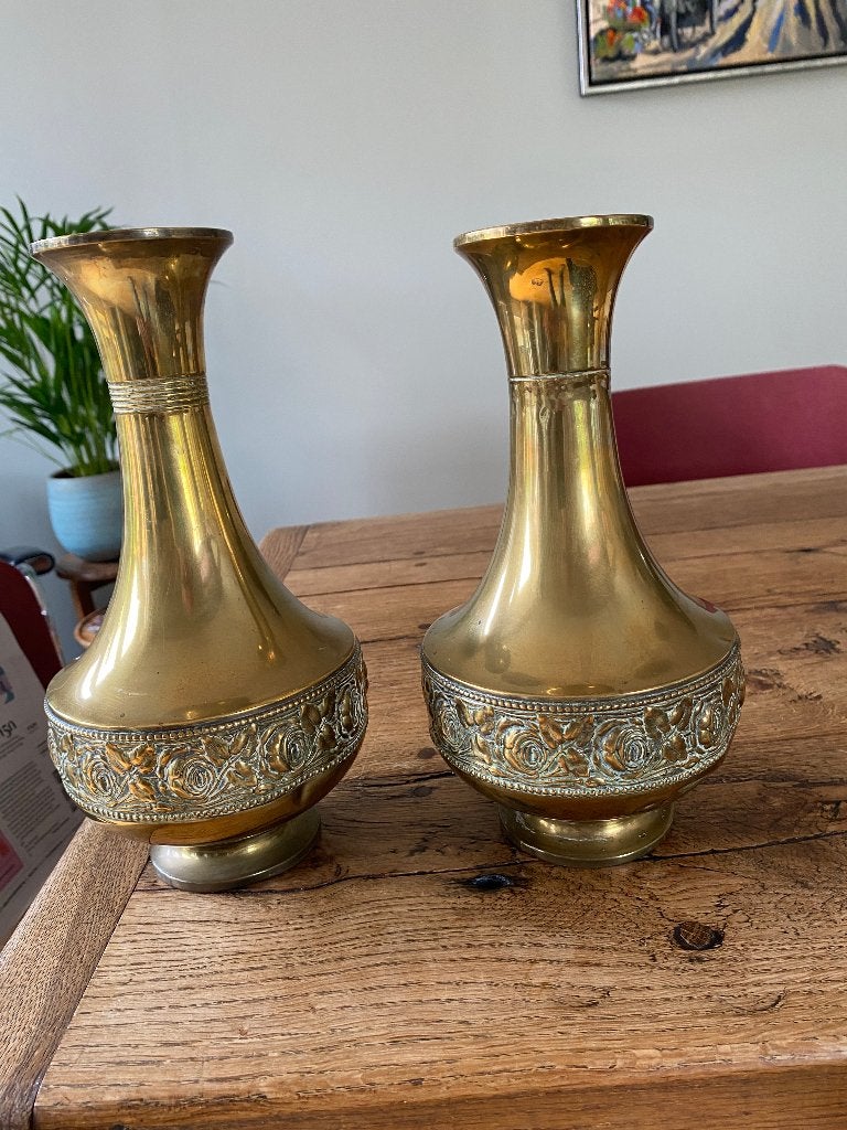 Koperen vazen van Belray, Ophalen of Verzenden