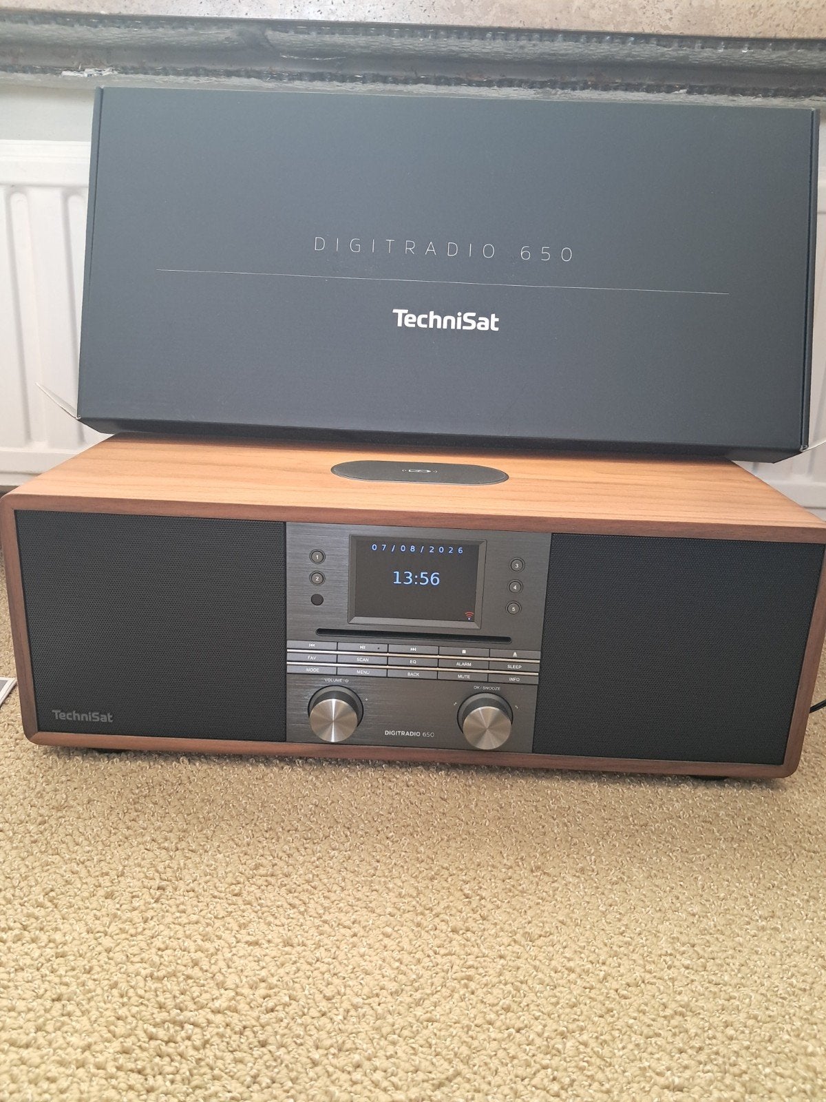TechniSat DigitRadio 650 DAB+/FM/Internetradio met CD, Ophalen, Zo goed als nieuw, Radio, Met cd-speler