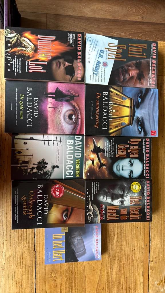 David Baldacci Thriller Boeken Collectie (9 stuks), Boeken, Ophalen of Verzenden, Gelezen, Amerika