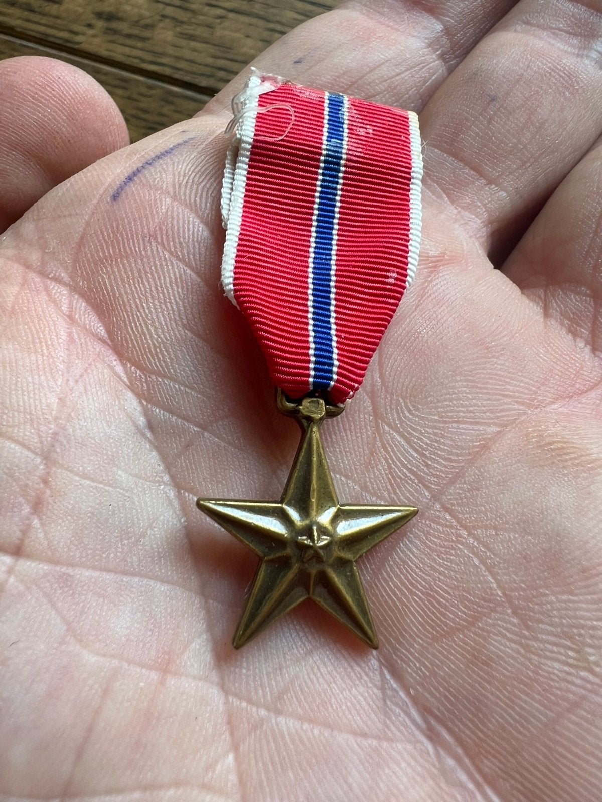 WO2 Amerikaans Bronze Star Miniatuur medaille medal, Verzamelen, Amerika, Verzenden, Lintje, Medaille of Wings