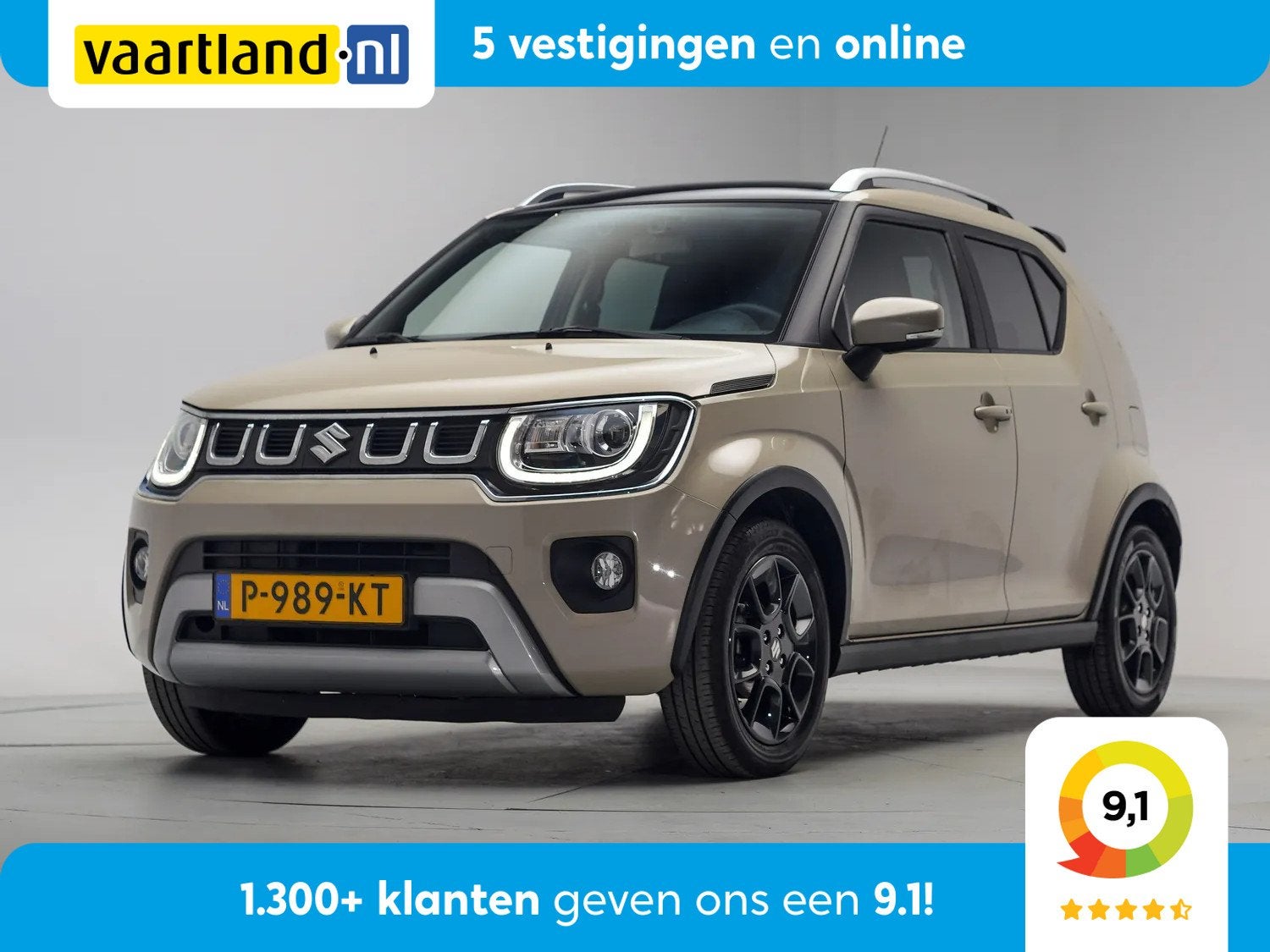 Suzuki Ignis 1.2 Smart Hybrid Style [ Navi Apple / Android T, 83 pk, Gebruikt, 4 cilinders, Bruin