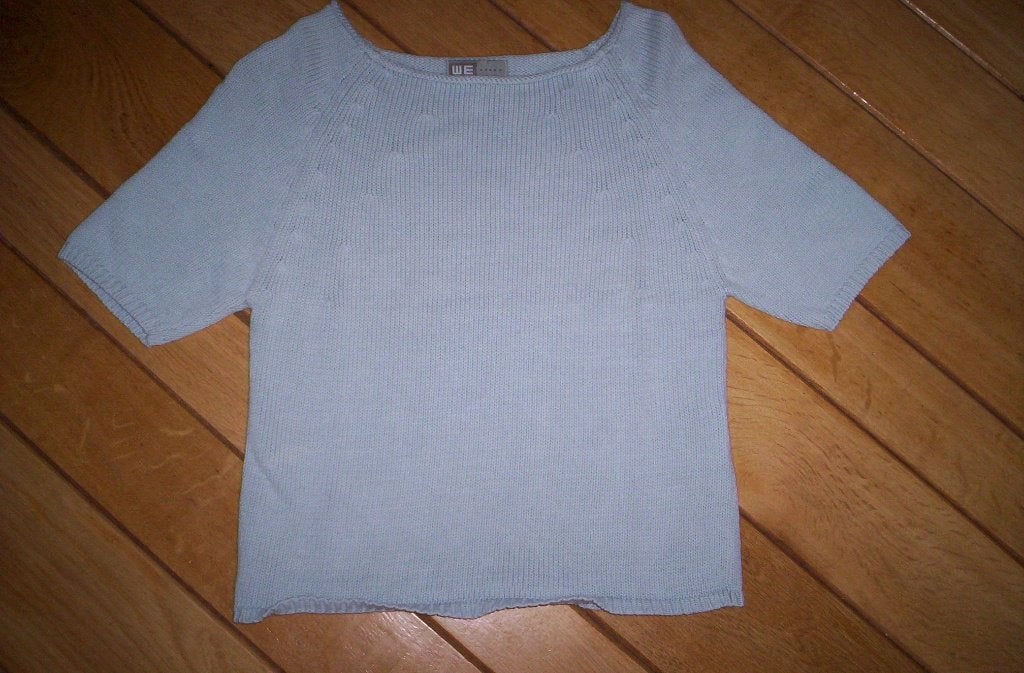 WE trui grijs blauw katoen maat S, Kleding | Dames, Truien en Vesten, Ophalen of Verzenden, Zo goed als nieuw, Maat 38/40 (M)