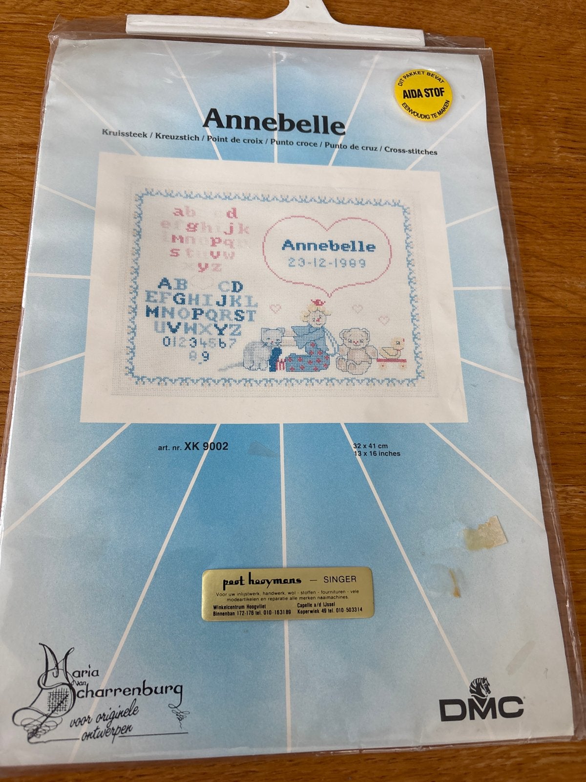 Borduurpakket Annabelle Maria van Scharrenburg DMC, Ophalen of Verzenden, Nieuw, Handborduren, Borduurpakket