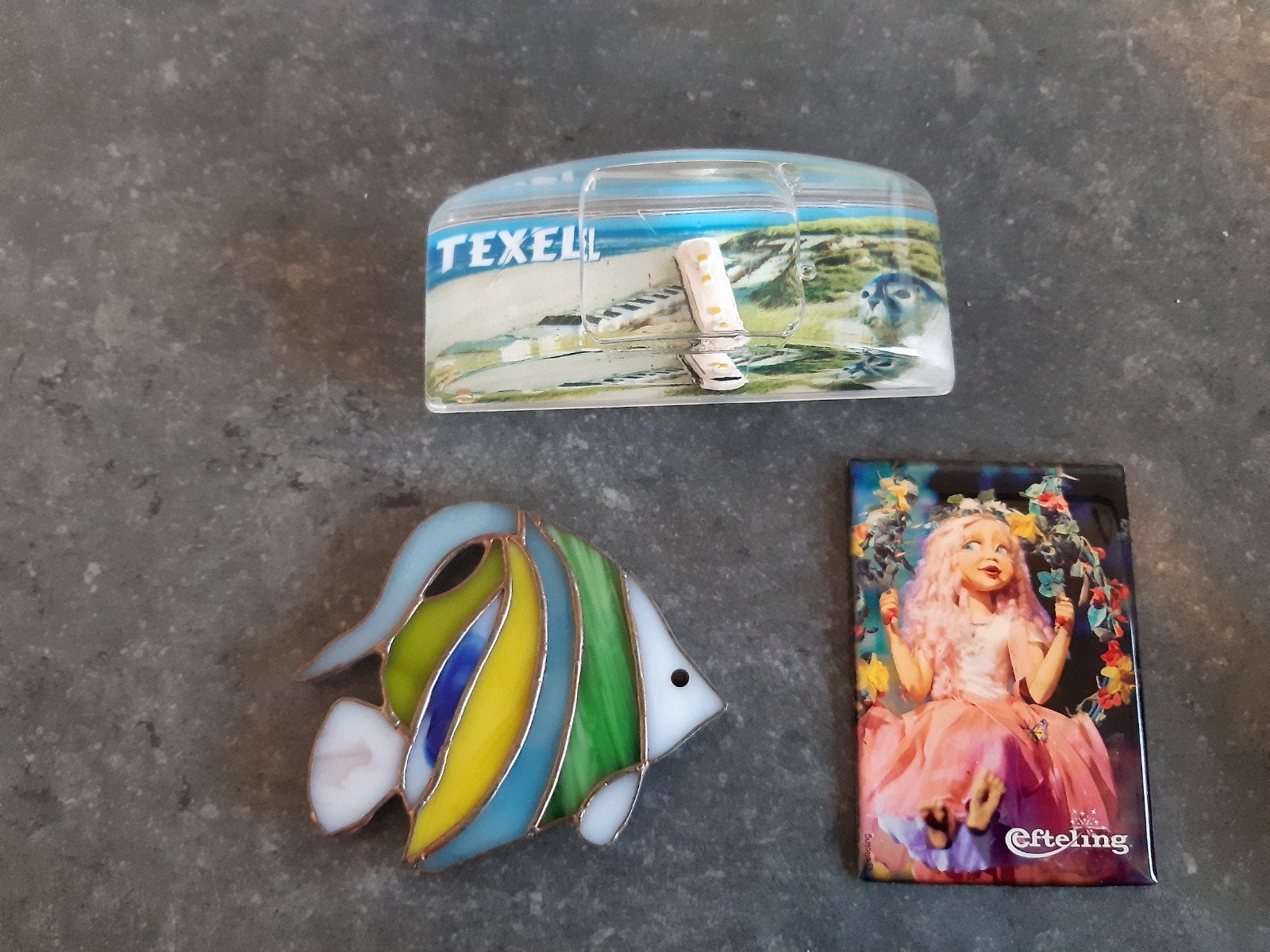 Koelkast magneet  texel / efteling  en vis, Ophalen, Zo goed als nieuw, Overige typen