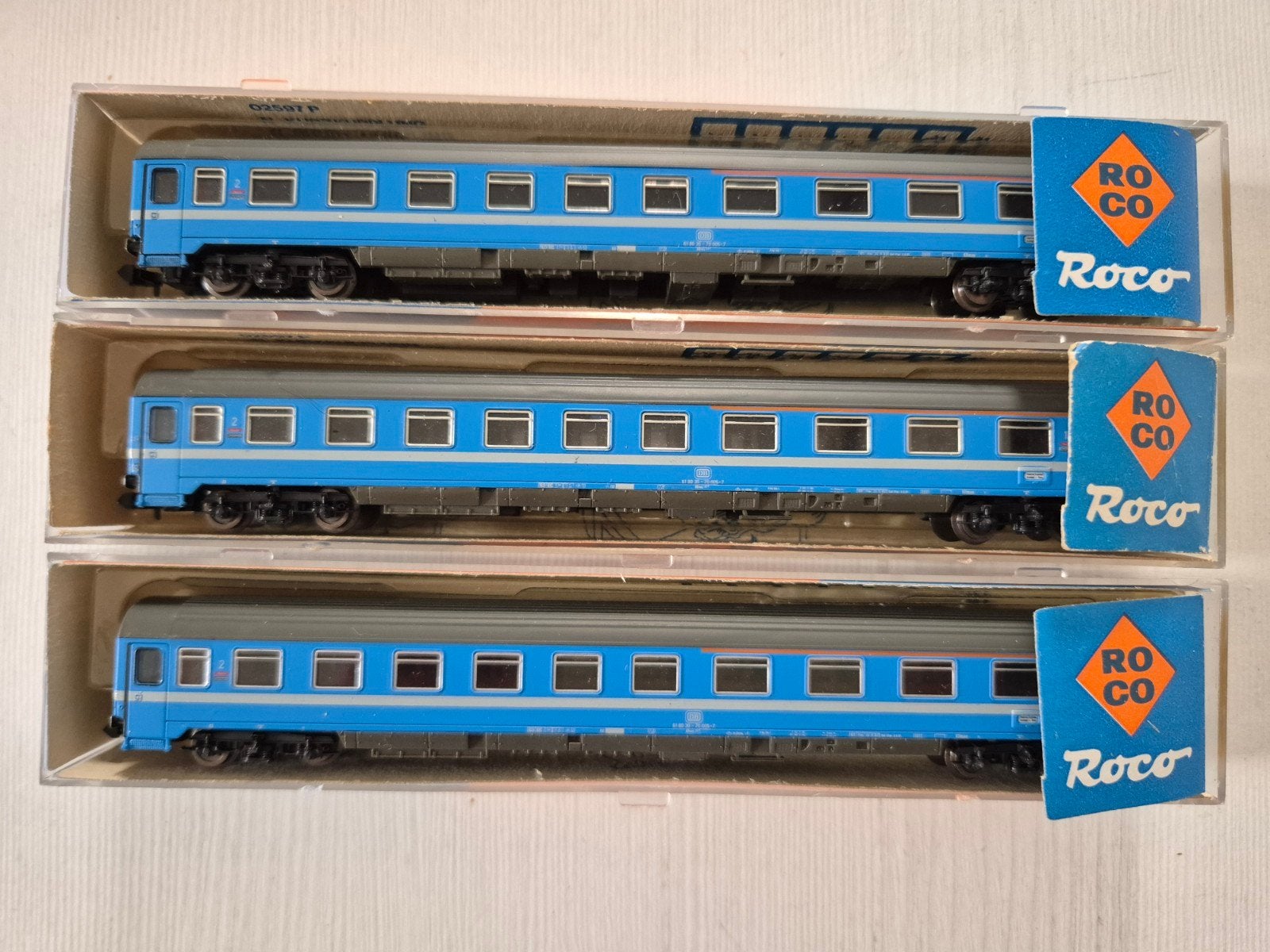 6 Fraaie Roco N-spoor DB rijtuigen 24270, Gelijkstroom, Wagon, Ophalen of Verzenden, Zo goed als nieuw