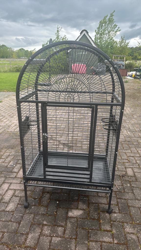 Grote papegaaien kooi, Dieren en Toebehoren, Ophalen of Verzenden, Gebruikt, Metaal, Vogelkooi