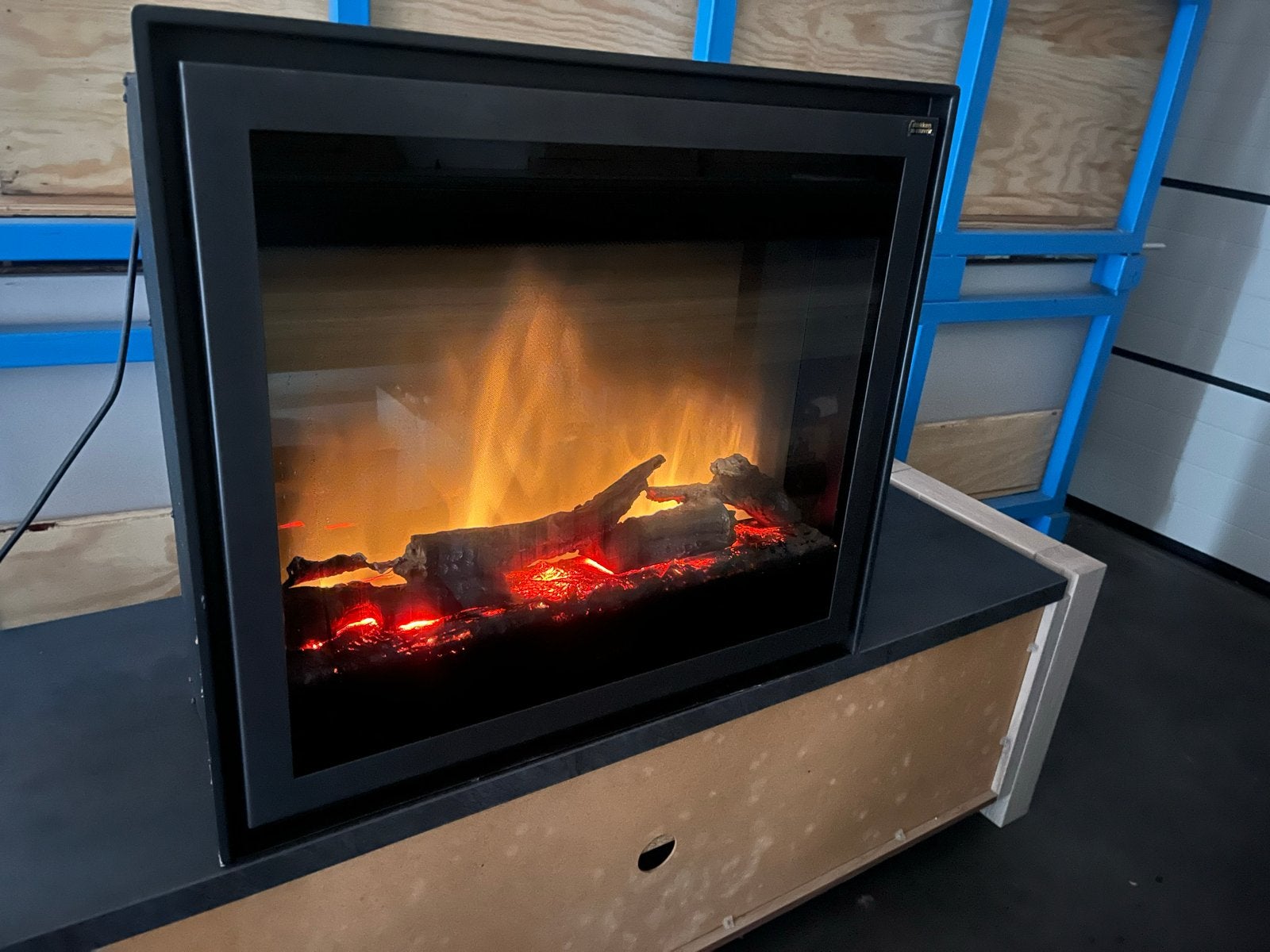 Faber Spectra Nova elektrische haard met afstandsbediening, Ophalen, Gebruikt, Inbouwhaard, Elektrische haard