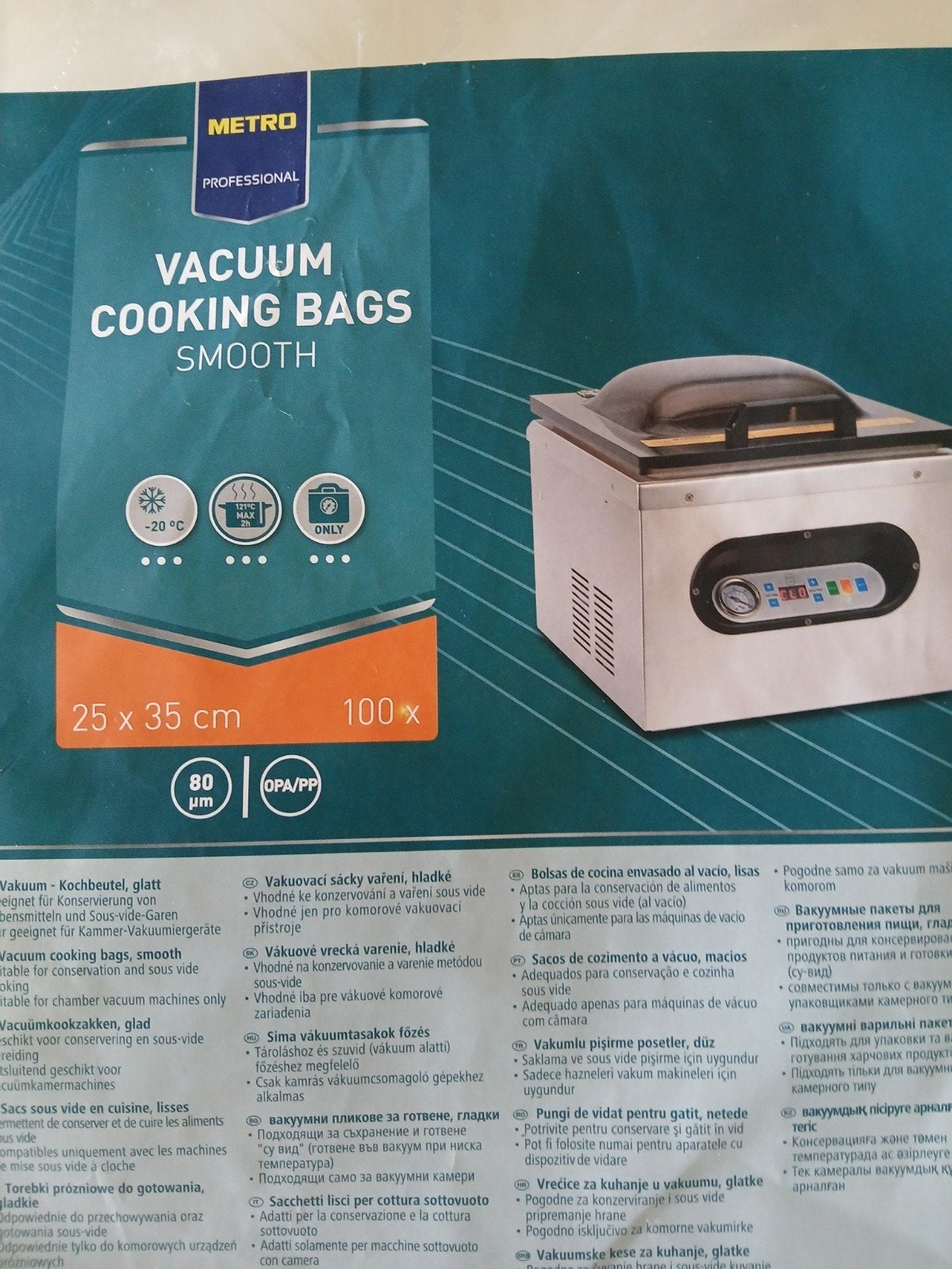 2 pakken vacuum cooking bags METRO, Ophalen of Verzenden, Koffie of Thee, Zegels, Bonnen of Punten