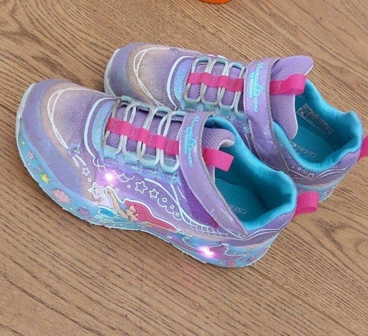 Skechers mt 31  Mermaid Dreams lichtgevende sneakers, Gebruikt, Meisje, Sportschoenen, Skechers