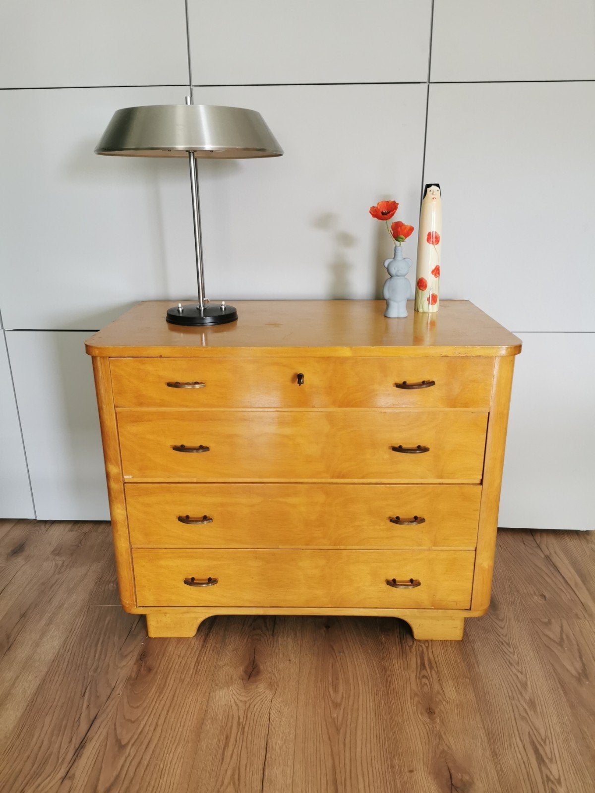 Prachtige vintage ladekast/commode met spiegel, Ophalen
