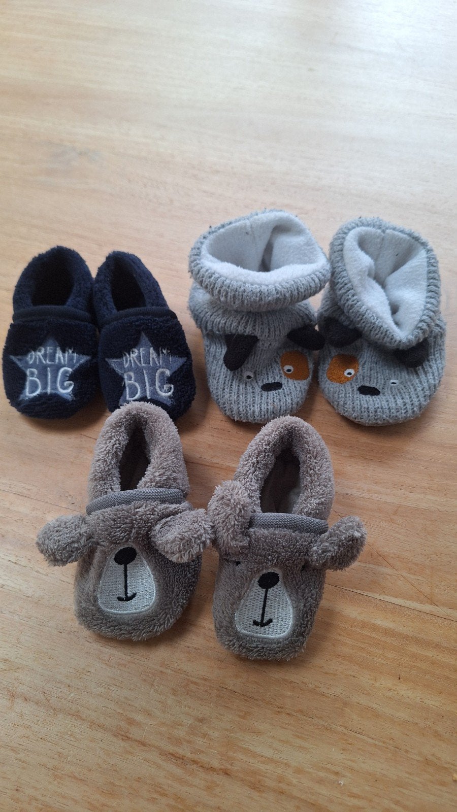 baby slofjes 3 paar, Kinderen en Baby's, Babykleding | Schoentjes en Sokjes, Ophalen of Verzenden, Jongetje of Meisje, Slofjes