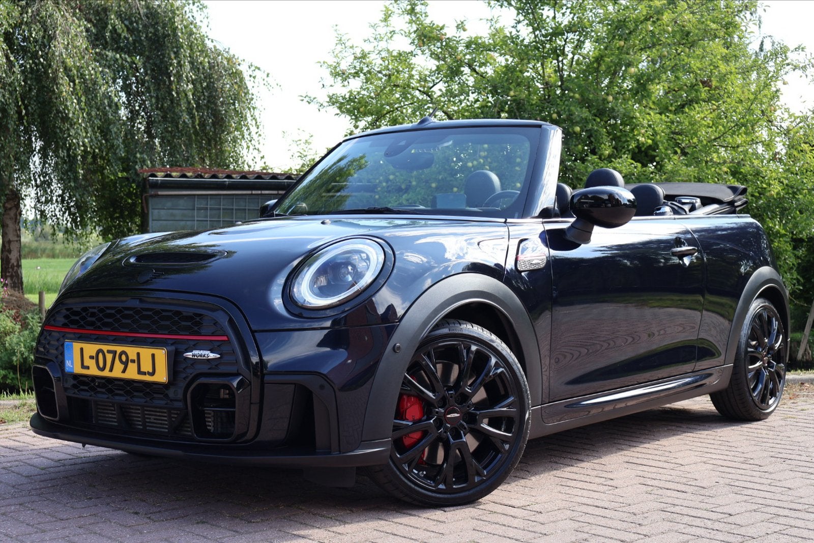 Mini Cabrio 231pk JohnCooperWorks |2de eig.|LEER|Camera|19”, Auto's, Dealer onderhouden, Zwart, Cabriolet, Adaptive Cruise Control