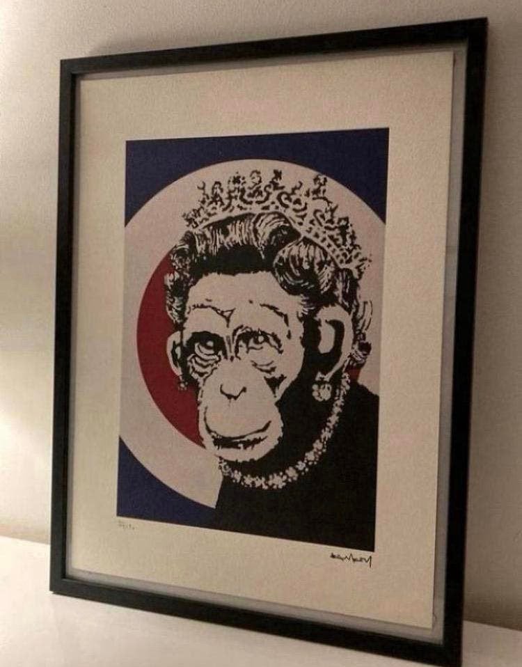 BANKSY : lithografie met certifcaat, Ophalen of Verzenden