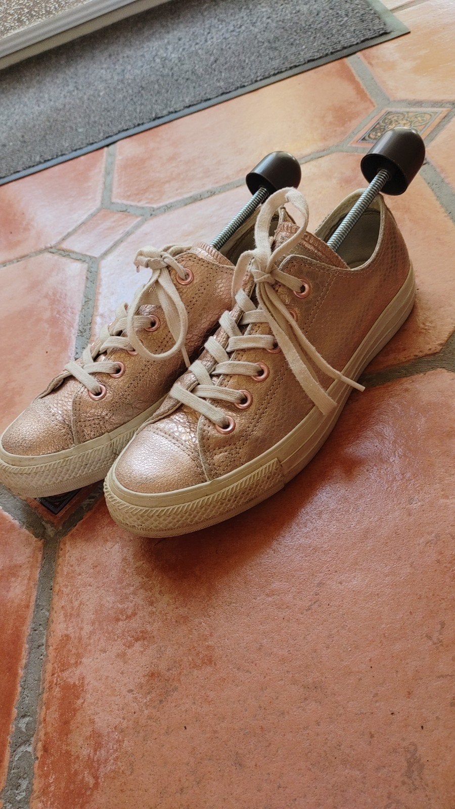 Roze metallic leren All Stars sneakers maat 39, Kleding | Dames, Schoenen, Converse All Stars, Ophalen of Verzenden