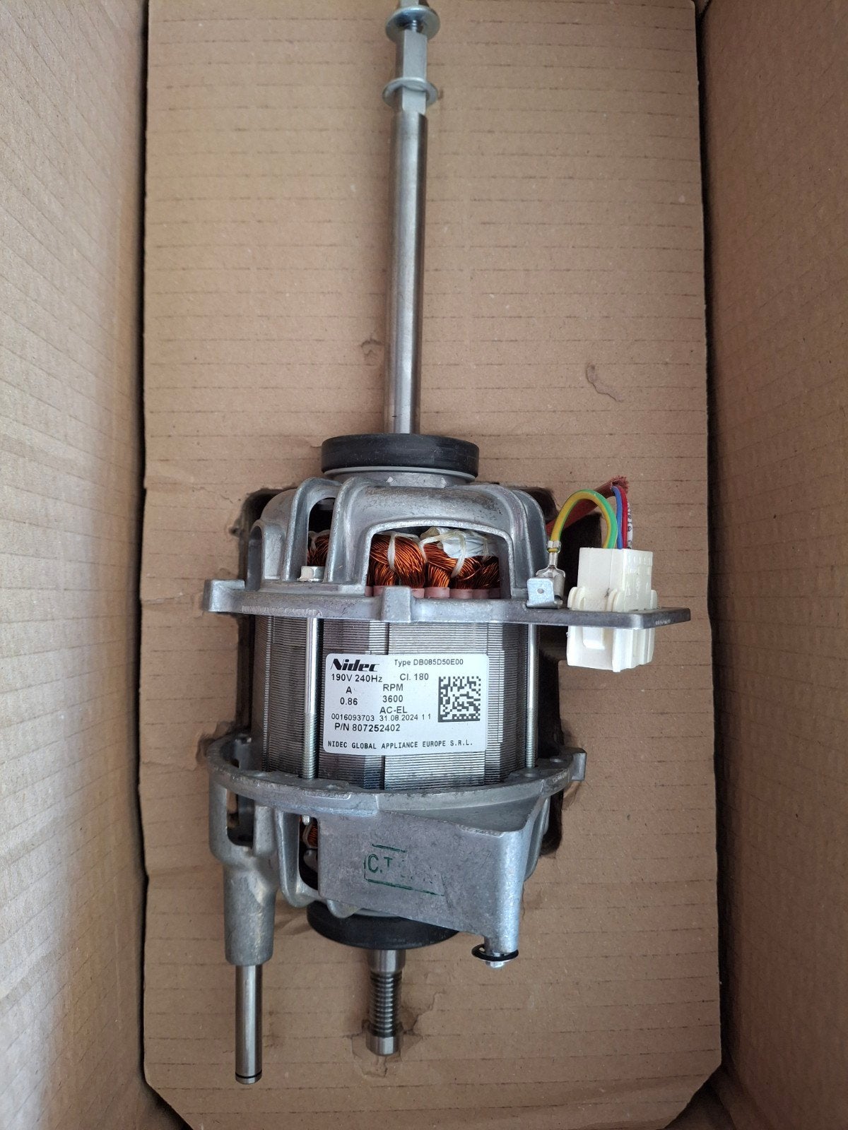 Nidec DB085D50E00 Motor voor AEG Droger, Ophalen of Verzenden, Nieuw