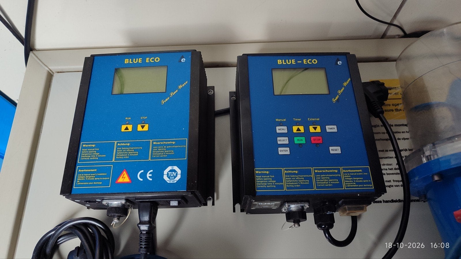 BLUE ECO vijverpompen met controllers, Ophalen of Verzenden, Gebruikt, Vijverpomp