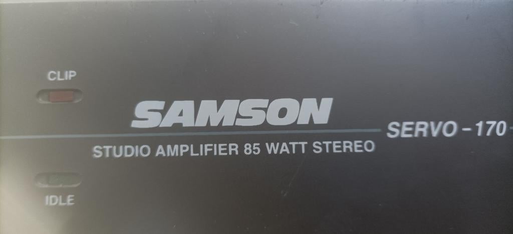 Samson Servo-170 Studio Versterker 85 Watt Stereo, Overige merken, Gebruikt, Ophalen of Verzenden, 60 tot 120 watt