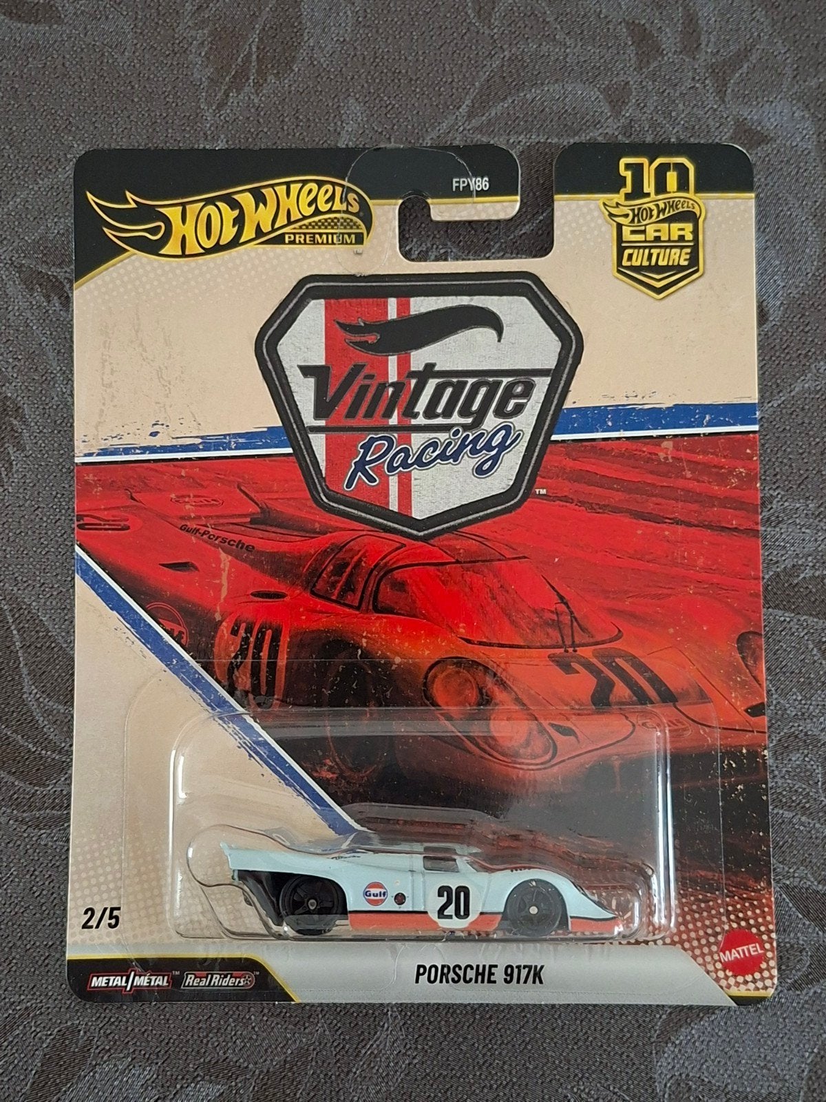 Hot Wheels Premium Porsche 917K Gulf, Vintage Racing, Ophalen of Verzenden, Zo goed als nieuw