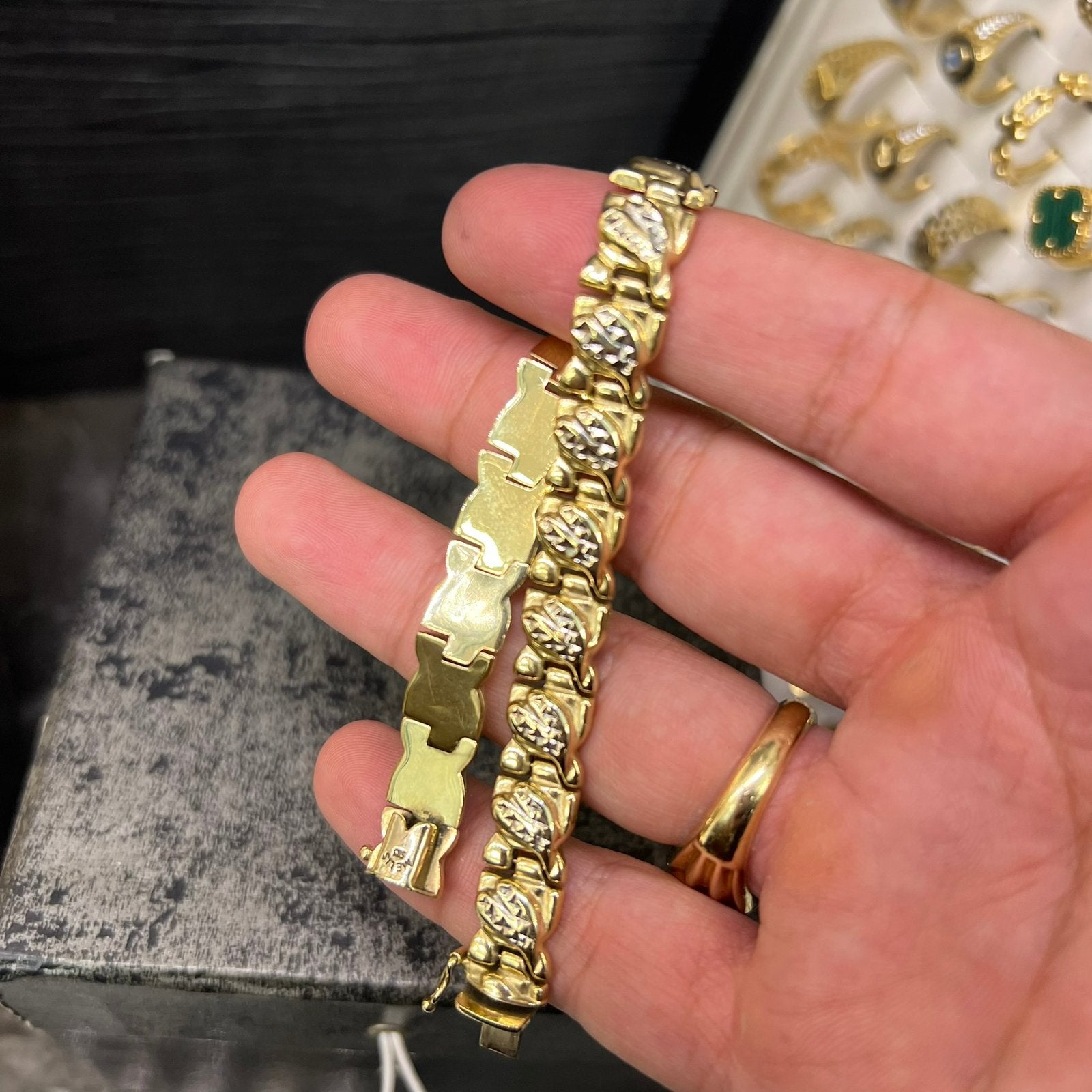 14k gouden armband prachtig model, Ophalen of Verzenden, Nieuw, Goud