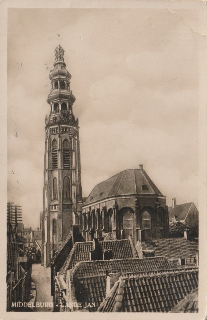 MIDDELBURG Lange Jan, Verzenden, 1920 tot 1940, Gelopen, Zeeland