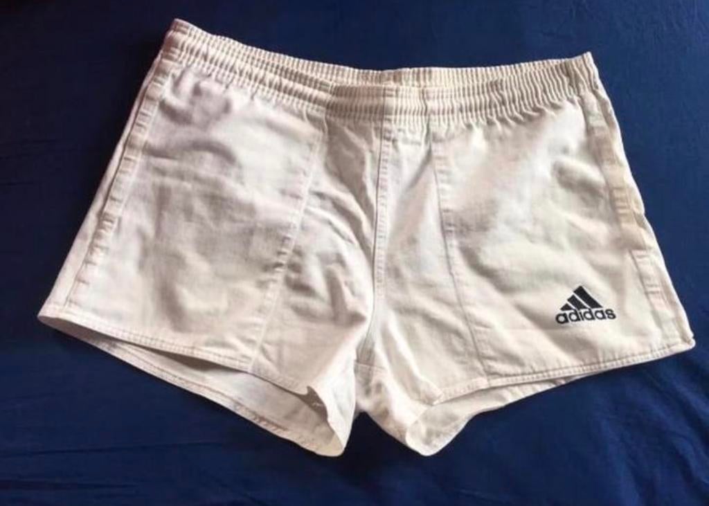 Adidas sportshort puur katoen wit met zakken maat L, Kleding | Heren, Sportkleding, Zo goed als nieuw, Overige typen, Maat 46 (S) of kleiner