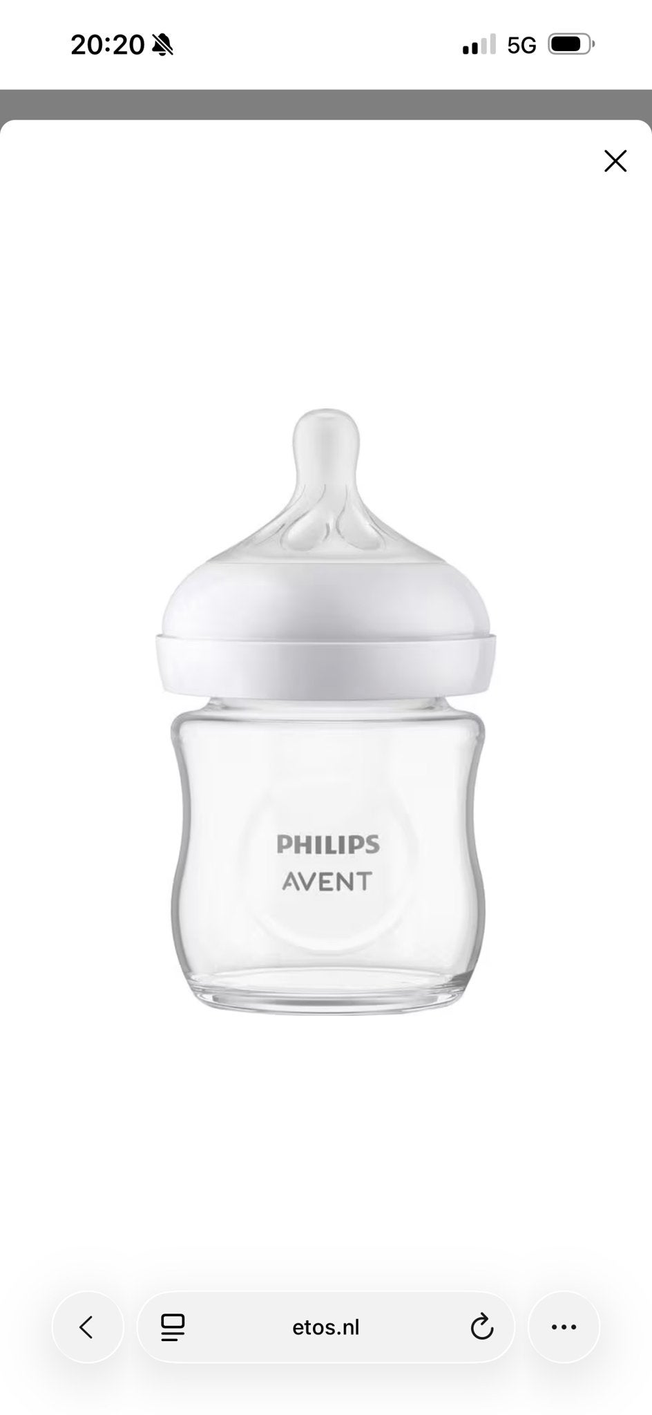 Philips Avent Natural Babyfles - ongebruikt, Kinderen en Baby's, Babyvoeding en Toebehoren, Nieuw, Babyfles, BPA-vrij, Philips Avent