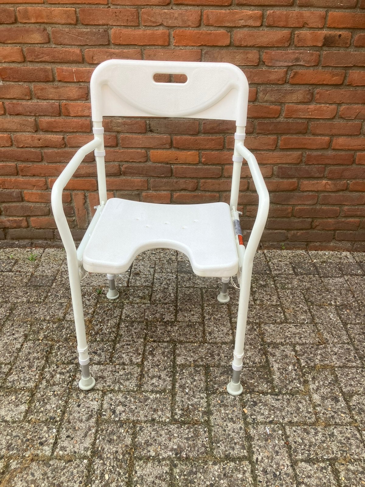 Lichtgewicht inklapbare en in hoogte verstelbare douchestoel, Ophalen of Verzenden, Zo goed als nieuw