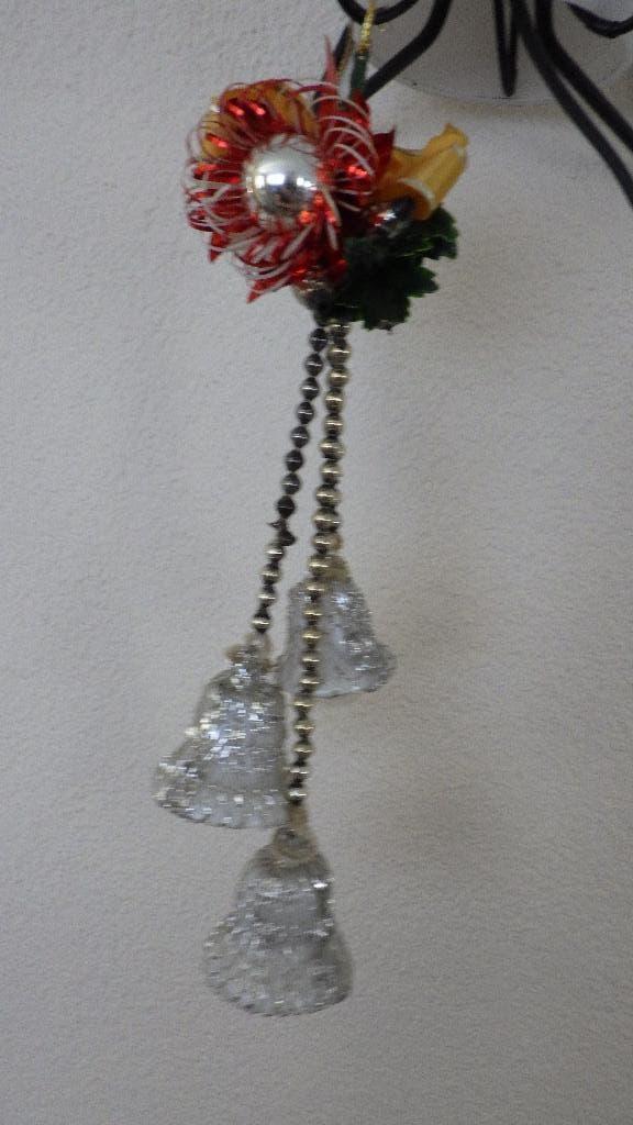 mooie vintage kersthanger met kerstklokjes, Diversen, Kerst, Ophalen of Verzenden, Gebruikt