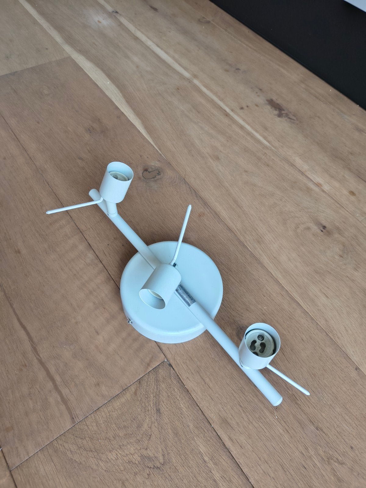 2x Plafondspot Ikea type S1106 - Wit, Gebruikt, Modern, Plafondspot, Ophalen of Verzenden
