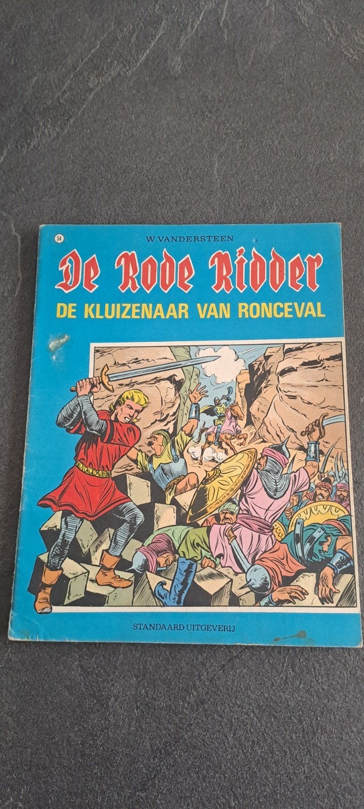 De Rode Ridder nr. 54 – De Kluizenaar van Ronceval, Gelezen, Willy Vandersteen, Eén stripboek, Ophalen of Verzenden