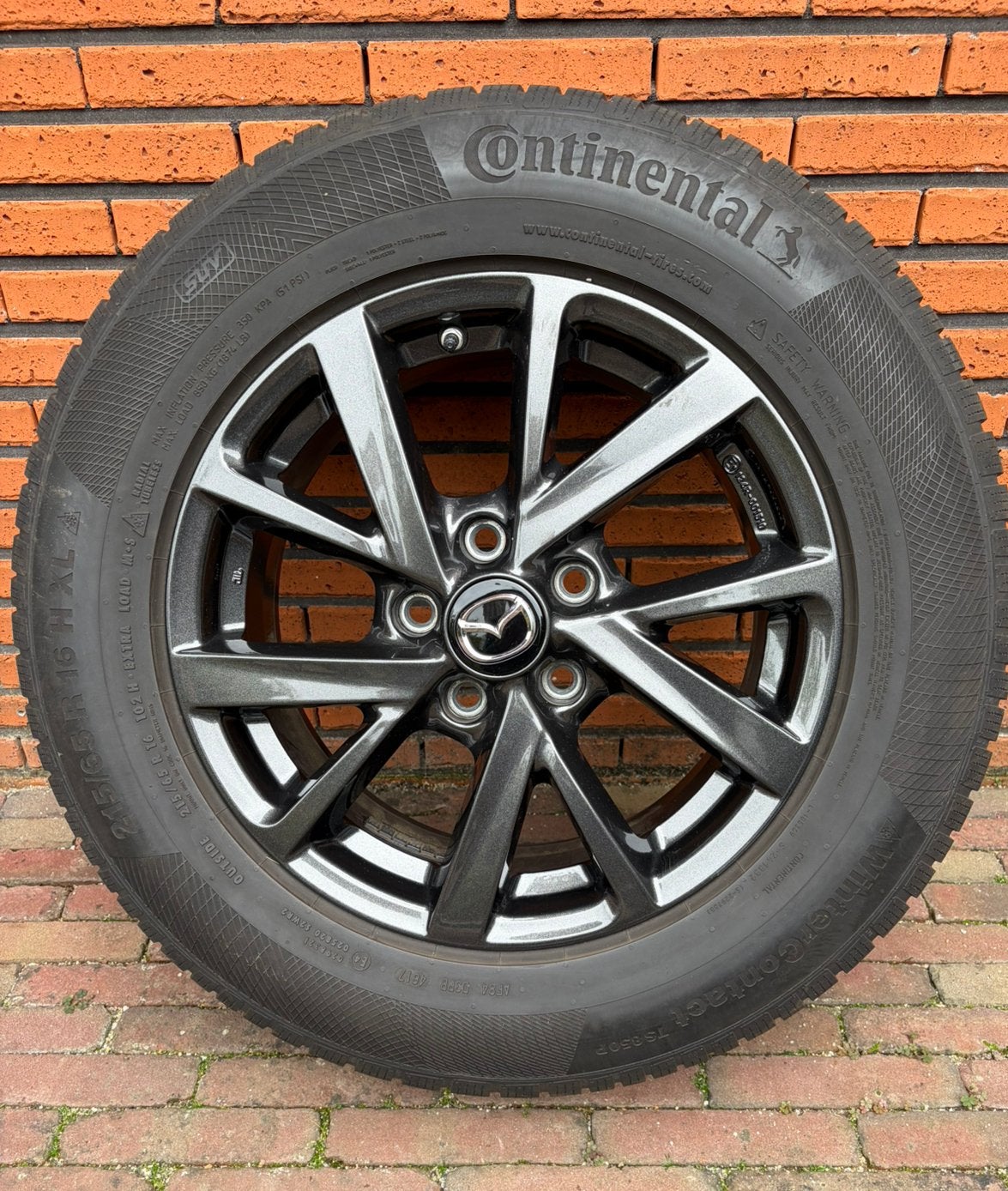ZGAN originele 4 Mazda CX-30 velgen met Conti winterbanden., Auto-onderdelen, 16 inch, Banden en Velgen, Personenwagen, Gebruikt