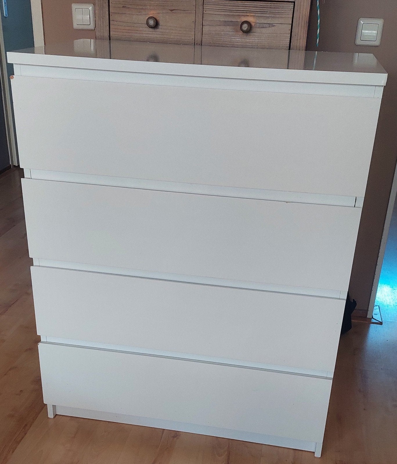 IKEA MALM ladekast wit - 4 lades, Ophalen, Overige materialen, Gebruikt, 100 tot 150 cm