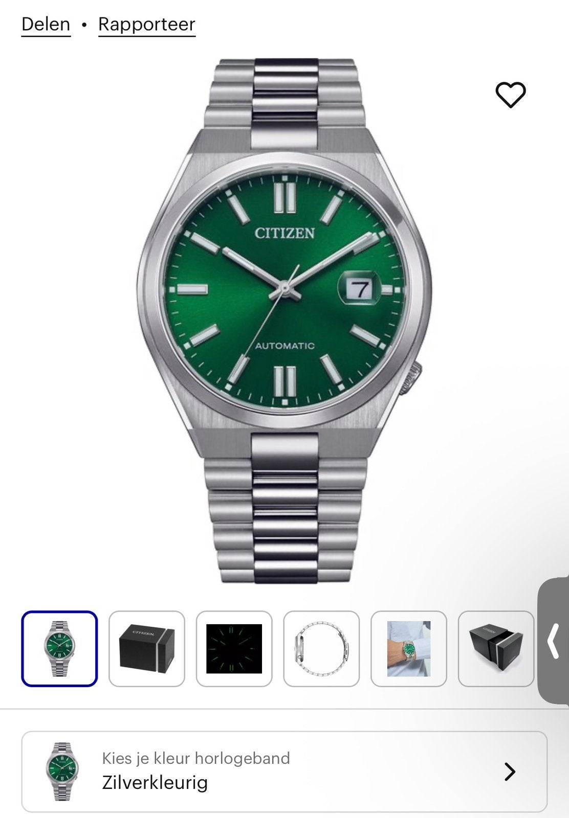CITIZEN automatische horloges, Ophalen, Zo goed als nieuw, Staal, Citizen