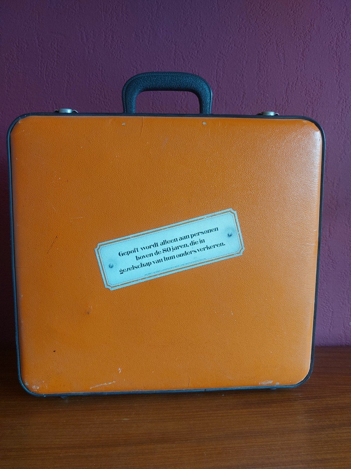 Oranje koffertje!, Ophalen of Verzenden, Huis en Inrichting