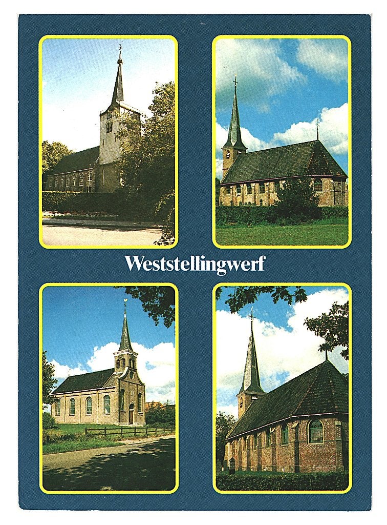38264 Weststellingwerf 80+ Friesland Gelopen met postzegel, Ophalen of Verzenden, 1980 tot heden, Gelopen, Friesland